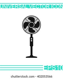 Vector fan icon. Air conditioner.