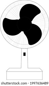vector fan illustration for summer