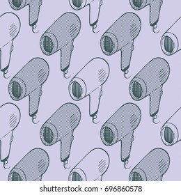 Vector fan seamless color pattern with dots