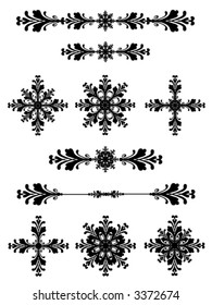 Vector Fancy Floral Scroll Art 29