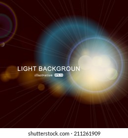 Vector fantastic background with many brightness.