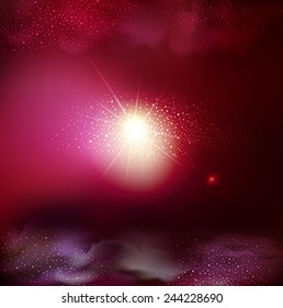 fondo fantástico vectorial con espacio