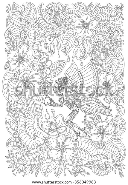 40 Dark Garden Coloring Book HD