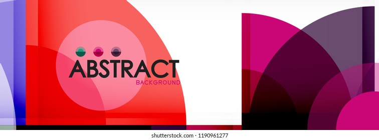 Vector fantástico círculo plantilla de fondo geométrico moderno, ilustración abstracta
