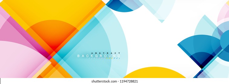 Vector Fantastic Circle Modern Geometric Background Template, Abstract Illustration