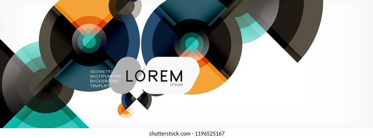Vektor-fantastischer Kreis, moderne geometrische Hintergrund-Vorlage, abstrakte Illustration