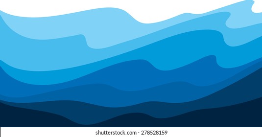 vector fantasy background in blue