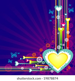 vector fantasy background illustration