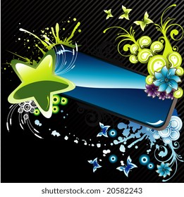 vector fantasy banner background illustration