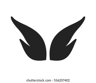 Vector fantasy butterfly wings isolated on white