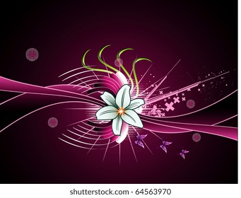 vector fantasy flowers