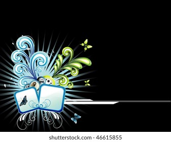 vector fantasy plants illustration