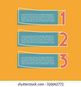 Vector faq labels, three options