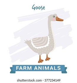 Vector Farm Animal, Goose.