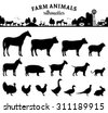 farm animal silhouette