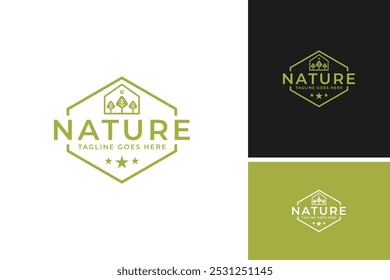 Vector de la granja y la casa de diseño de logotipo ilustración de Plantilla