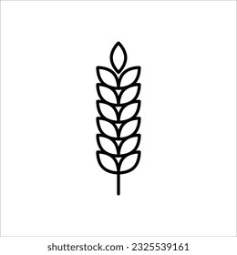 Vektorgrafik Weizenähren Symbol-Vorlage. Symbol-Illustration für ökologische Wirtschaft, Landwirtschaft, Bier, Bäckerei auf weißem Hintergrund