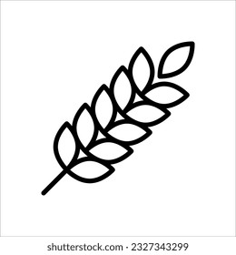Vektorgrafik Weizenähren Symbol-Vorlage. Symbol-Illustration für ökologische Wirtschaft, Landwirtschaft, Bier, Bäckerei auf weißem Hintergrund