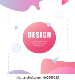 Vector fashion abstract figure background design. Modern Glamor template for banner, flyer, card, invitations, brochure and poster abstract element