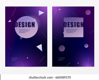 Vector fashion abstract figure background design. Modern Glamor dark template for banner, flyer, card, invitations, brochure and poster abstract element
