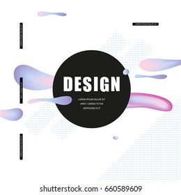 Vector fashion abstract figure background design. Modern Glamor template for banner, flyer, card, invitations, brochure and poster abstract element