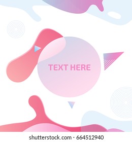 Vector fashion abstract figure background design. Modern Glamor template for banner, flyer, card, invitations, brochure and poster abstract element