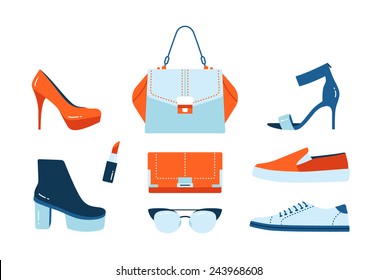 Vector Fashion Accessories icon set