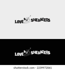 Vector fashion accessory logo design sneaker logo shoe brand logo