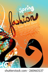 vector fashion background for text