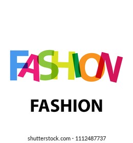 Vector fashion. Broken text