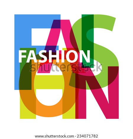 Vector fashion. Broken text