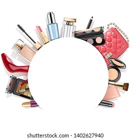 Vector Fashion Concept with White Label isolated on white background