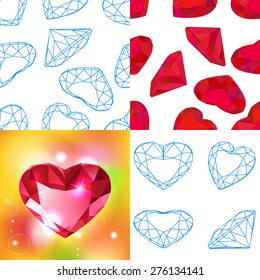 Vector fashion diamond background