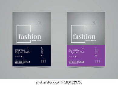 Vector Fashion Flyer Template, Poster Cover, Brochure Design.