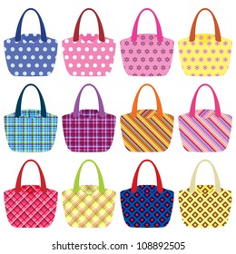 Vector fashion handbag
