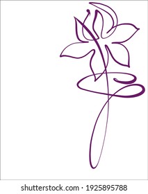 
Moda de VECTOR fondo creativo hecho a mano con
elegante  esbozo gráfico original con el bonito logotipo de la religión de diseño de Lotus para una línea 