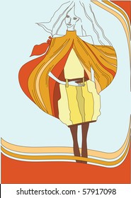 vector fashion illustration
