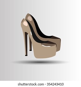 vector fashion illustration silhouette sketch footwear design