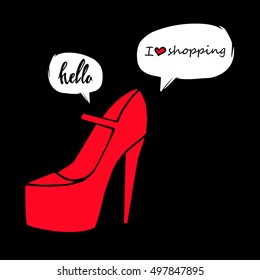 vector fashion illustration silhouette sketch footwear design