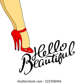 vector fashion illustration silhouette sketch footwear design