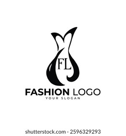 Vector Fashion Logo Design: Professional High-Quality Graphics for Stylish and Elegant Branding with Customizable Modern Aesthetic and Editable Design Elements
