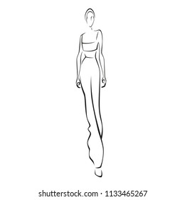 vector fashion model