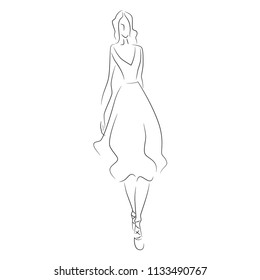 vector fashion model