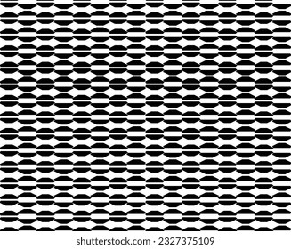 Vector fashion motif. Geometric classic ornament. Seamless texture - textile print design. Black and white.