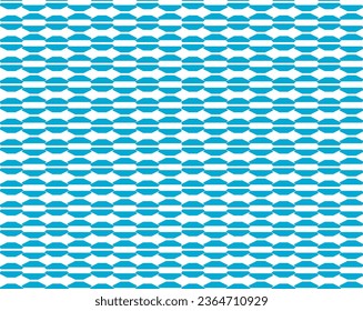 Vector fashion motif. Geometric classic ornament. Seamless texture - textile print design. Blue and white.