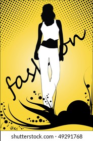 vector fashion poster