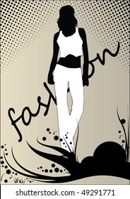 vector fashion poster