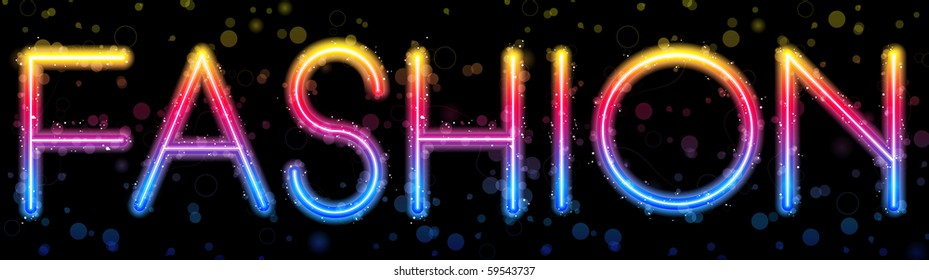 Vector - Fashion Rainbow Lights  Glitter with Sparkles