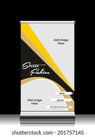  Vector Fashion Roll Up Banner 