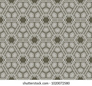 Vector fashion seamless pattern, geometric background